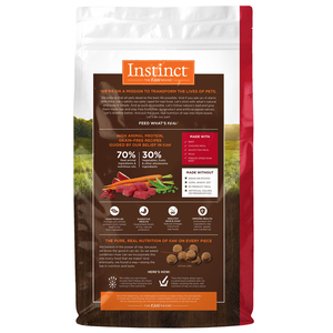 Instinct Original Libre de Granos Alimento Natural para Perro Todas las Edades Receta Res, 1.8 kg