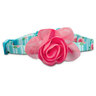 Bond & Co Collar con Broche de Seguridad con Flor Rosa para Adulto, Azul Bond & Co Collar con Broche de Seguridad con Flor Rosa para Adulto, Azul