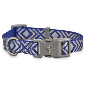 Good2Go Collar Reflejante Azul Dise�o Diamante con Broche Gris para Perro, Chico