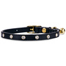 Bond & Co Collar de Piel Cierre de Seguridad El�stico con Incrustaciones Brillantes para Gato, Negro Bond & Co Collar de Piel Cierre de Seguridad El�stico con Incrustaciones Brillantes para Gato, Negro
