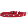 Bond & Co Collar de Piel Cierre de Seguridad El�stico con Incrustaciones Brillantes y Perlas para Gato, Rojo Bond & Co Collar de Piel Cierre de Seguridad El�stico con Incrustaciones Brillantes y Perlas para Gato, Rojo