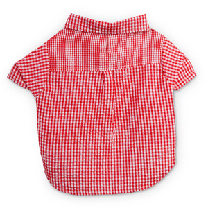 Bond&Co Camisa a Cuadros Roja, X-Chico