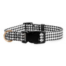 Bond & Co Collar Negro Dise�o Pata de Gallo con Broche para Perro, Grande/X-Grande