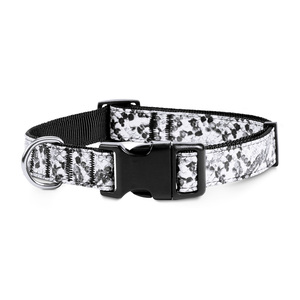 Bond & Co Collar Negro Dise�o Imitaci�n Piel Serpiente para Perro, Grande/X-Grande