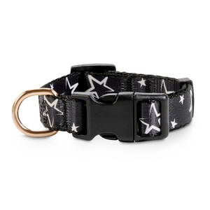 Bond & Co Collar Negro Dise�o Estrellas para Perro, Chico