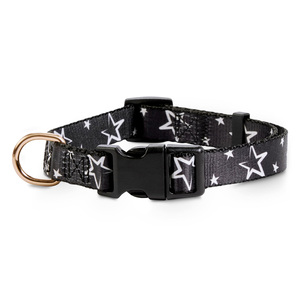 Bond & Co Collar Negro Dise�o Estrellas para Perro, Mediano