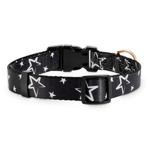 Bond & Co Collar Negro Dise�o Estrellas para Perro, Grande/X-Grande