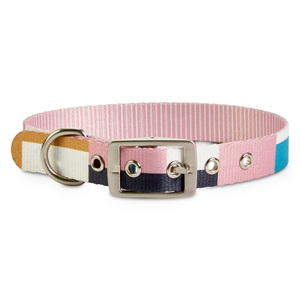 Bond & Co Collar Rosa Doble Vista Dise�o a Cuadros para Perro, Chico