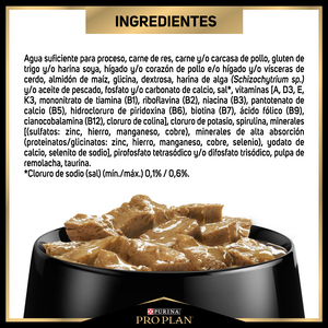 Pro Plan Alimento Húmedo para Perro Adulto Receta Carne en Salsa, 85 g