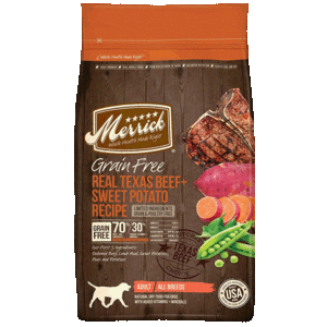 Merrick Alimento Natural sin Granos para Perro Todas las Razas Receta Res y Camote, 9.9 kg