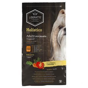 Lideratto Alimento Natural Hol�stico para Perro Adulto Raza Peque�a Receta Pollo y Salm�n, 2 kg