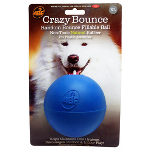 4BF Juguete de Hule Crazy Bounce Azul para Perro JMB