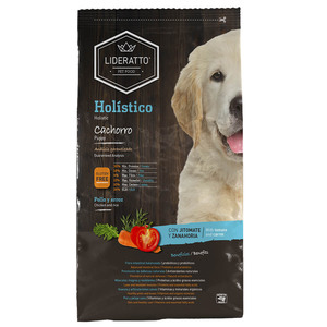 Lideratto Alimento Natural Hol�stico para Cachorro Raza Mediana/Grande Receta Pollo y Arroz, 8 kg