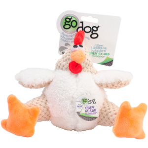 goDog Gallo Gordo De Peluche Blanco Para Perro