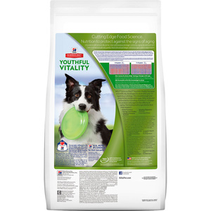 Hill's Science Diet Youthful Vitality Alimento Seco para Perro Senior Raza Mediana/Grande Receta Pollo y Arroz, 5.7 kg