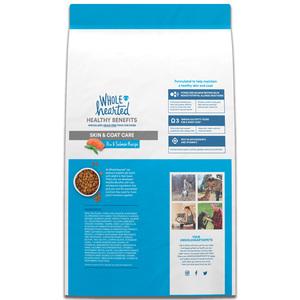 WholeHearted Healthy Benefits Alimento Natural para Perro Adulto Cuidado de Piel/Pelo Receta Salmón y Chícharo, 11.4 kg