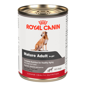 Royal Canin Mature Alimento H�medo para Perro Senior Todas las Razas Receta Pollo, 385 g
