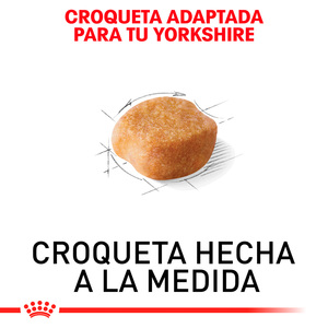 Royal Canin Alimento Seco para Perro Adulto Raza Yorkshire Terrier Receta Pollo, 1.1 kg