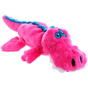 goDog Cocodrilo De Peluche Rosa Durable Grande