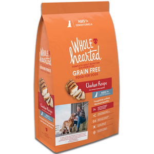 Wholehearted Libre de Granos Alimento Natural para Perro Senior Todas las Razas Receta Pollo, 2.2 kg