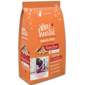 WholeHearted Libre de Granos Alimento Natural para Gato Todas las Edades Receta Pollo, 5.4 kg