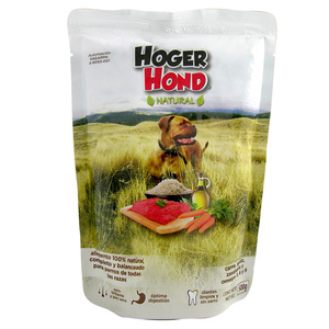 Hoger Hond Alimento Natural H�medo para Perro Todas las Edades Receta Res y Cerdo, 500 g