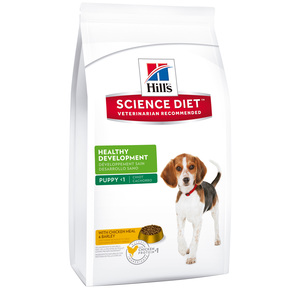 Hill's Science Diet Alimento Seco para Cachorro Raza Grande Receta Pollo y Cebada, 13.6 kg