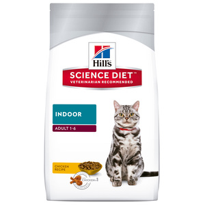 Hill's Science Diet Alimento Seco para Gato Adulto de Interior Receta Pollo, 3.2 kg