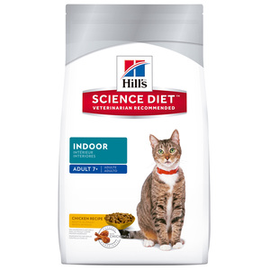 Hill's Science Diet Alimento Seco para Gato Senior de Interior Receta Pollo, 3.2 kg