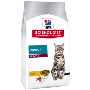 Hill's Science Diet Alimento Seco para Gato Adulto de Interior Receta Pollo, 3.2 kg