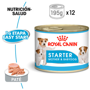 Royal Canin Mother Baby Dog Alimento H�medo para Perro en Gestaci�n/Lactancia/Destete Receta Pollo, 165 g