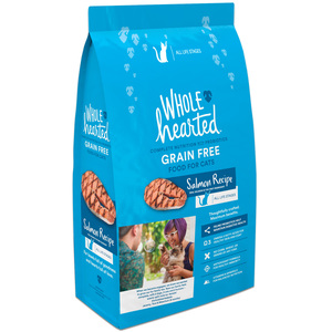 Wholehearted Libre de Granos Alimento Natural para Gato Todas las Edades Receta Salm�n, 2.2 kg