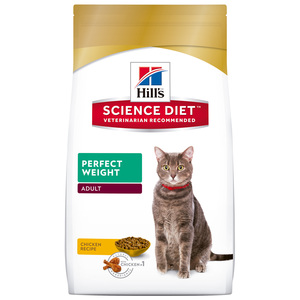 Hill's Science Diet Perfect Weight Alimento Seco para Gato Adulto Reducci�n de Peso Receta Pollo, 6.8 kg