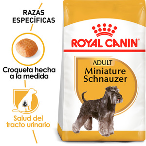 Royal Canin Alimento Seco para perro Adulto Raza Schnauzer Miniatura Receta Pollo, 4.5 kg