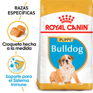 Royal Canin Alimento Seco para Cachorro Raza Bulldog Receta Pollo, 2.7 kg