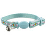 BOND Collar para Gatito color Acqua con Ratoncitos y Quesitos para Gato