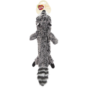 Leaps & Bounds Juguete Fauna Silvestre Mapache de Peluche sin Relleno para Perro, Chico