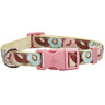 Good2Go Collar Beige Dise�o Donas con Broche Rosa para Perro, Chico