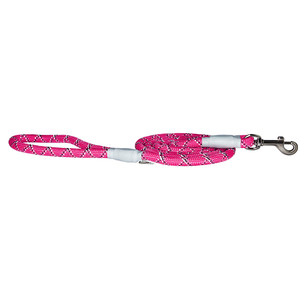 Good2Go Correa Reflejante de Cuerda Trenzada Color Rosa Neon con Herraje Met�lico para Perro, 1.8m