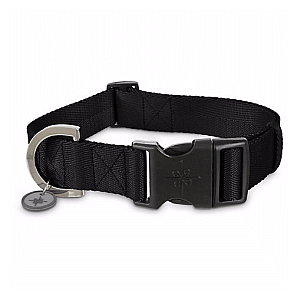 Good2Go Collar de Nylon Color Negro con Broche para Perro, Grande / X-Grande