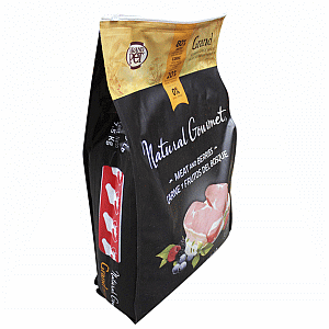 Natural Gourmet Alimento Natural para Perro Adulto Raza Mediana/Grande Receta Carne y Frutos del Bosque, 7.5 kg