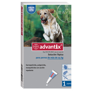 Advantix Pipeta Antiparasitaria Externa para Perro, 25 a 40 kg