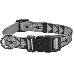 Good2Go Collar Gris Dise�o Flechas con Broche Negro para Perro, Mediano