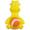 Leaps & Bounds Chomp and Chew Jirafa Color Amarillo con Pelota de Tenis para Perro, X-Chico