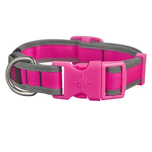 Good2Go Collar Reflejante con Luz LED Recargable Color Rosa para Perro, Grande / X-Grande