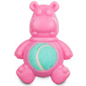 Leaps & Bounds Chomp and Chew Hipop�tamo Color Rosa con Pelota de Tenis para Perro, X-Chico