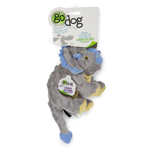 goDog Triceratops De Peluche Gris Chico