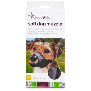 Good2Go Bozal Suave de Nylon para Perro, Mediano