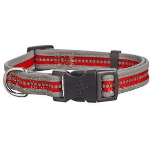 Good2Go Collar Reflejante Color Rojo con Broche Negro para Perro, Grande / X-Grande