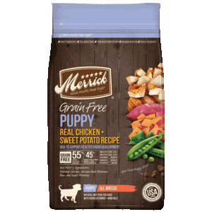 Merrick Alimento Natural sin Granos para Perro Cachorro Todas las Razas Receta Pollo y Camote, 9.9 kg